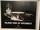 Nimitz Class Aircraft Carrier Poster   90 000 Tons Of Diplomacy  coming At You  