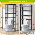 Over-the-storage Rack  4-tier Bathroom Organizer Shelf Over With Adjustable S   