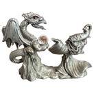 Vintage Spoontiques Pewter Dragon   Merlin Figure Mr948