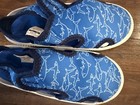 New Kids Water Shoes Size 11 With Straps Blue Sharks Print
