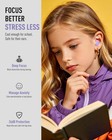 Kids Ear Plugs  6-12 Years  With Cord  1 Count  pack Of 1   Rose lavender