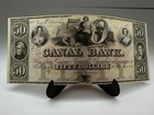 1840s  50 New Orleans  Louisiana Obsolete Note Canal Bank Pmg Cu64 Epq