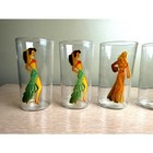 6 Vintage Peek-a-boo Pinup Glasses - 1950s Barware     Risqu   Mcm Tumblers