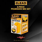 6pack Pegboard Bins Parts Storage Tool Workbench Bins For Screws Nuts Bolts