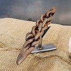 Iron Witch Dagger Athame Hand Forged   Twisted Ritual Spike Sculpture