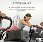 Balanced Body Sitting Box Lite Foam Non-slip Textured Black 31x17x10 5 