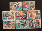 1966 Batman Blue Bat Cards Topps G vg Puzzle Back Lot