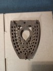 Antique vintage Sad Iron Trivet Rustic Primitive Footed Cast Iron Ironing Trivet