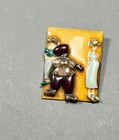 Vintage Hats And Dresses Woman Pin By Lucinda Brooch  Pin