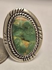 Vintage Native American Navajo Royston Turquoise On 925 Sterling Silver Ring 6 5