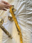 Vintage Pair Of Brass Candlestick Wall Sconce Heavy Candle Holders 12    India