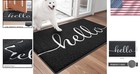 Door Mat 30x175 Black Welcome Entryway Floor Rug Non Slip Waterproof