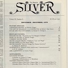 Silver Magazine     November   December 1978     Christmas Spoons  English Silver