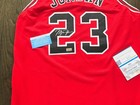 Michael Jordan Bulls Autographed Hand Signed New Red-black Jersey With Coa