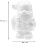 Christmas Craft Shapes White Foam Santa Claus Snowman Diy Colored Drawing Materi