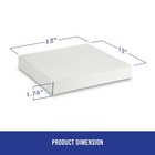 Mt Products Extra Thin White Clay Coated Pizza Box 12  X 12  X 1 9  - Pack Of 10