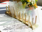 12 Sheets Iridescent Clear Textured Stained Glass Sheets For Crafts