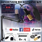 Bm-800 Home Recording Studio Full Kit Mixer Condenser Microphone Music Podcast