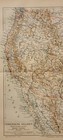 1889 Color Lithographed German Map Meyers Usa Mexico Central America West Indies