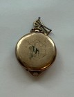 Antique Gruen Pocket Watch 10k Gold Filled Runs 1  Diameter 15 Jewels  Ls