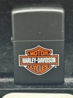 Zippo Harley Davidson Bar And Shield Logo Black Matte Lighter  appears Unstruck 