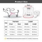 Warm Fleece Small Dog Cat Harness And Leash Puppy Step In Vest Winter Clothes