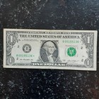 Dc Duplicate Serial Number Star Note B 00155136     One Dollar  1 Bill Error 2013