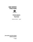 John Deere 3010  3020 Tractor Service Manual Repair Shop Technical Book