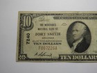  10 1929 Fort Smith Arkansas National Currency Bank Note Bill Charter  7240 Fine