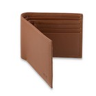 Handmade Slim Genuine Leather Brown Men s Bifold Wallet Money  card Holders