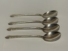 Chased Romantique By Alvin Sterling Silver Cream Soup Spoon Set Of 4 Vintage