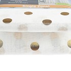 Your Zone Gold Metallic Dot Single Curtain Panel  50  W X 84 l