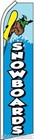 Snowboards Swooper Flag Tall Flutter Feather Vertical Advertising Sign Banner