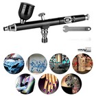 Dual Action Gravity Feed 0 3mm Gun Spray Airbrush Nail Art Paint Tattoo Tool Kit