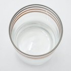 Vintage Culver Mcm Gold Bands 4  Double Old Fashioned Glass Rocks Glass Barware