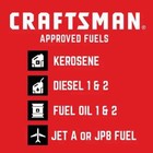 Craftsman Cmxehao80fak 80 000 Btu Forced Air Kerosene Heater  p12009021 
