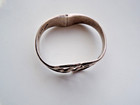 Vintage Solid Sterling Silver 925 Bracelet 46 3g Taxco Mexico Tj-41 Spring Opens