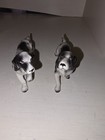 2 Vintage Black   White Porcelain Hunting Dog  english Setter  Pointer Figurines