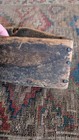 Rare Antique Early Primitive Wood Wall Candle Box Orig Red Paint 12  Sq n