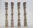 Victorian Turned Wooden Columns Old Legs Wood Baluster Stairs Antique 24 h