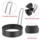 6pcs Egg Ring stainless Steel Round Egg Cooking Rings Non-stick Frying Egg Maker