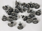 Lot Of 23 Pewter Color Metal Cabinet Drawer Pulls 1 25 In Wide
