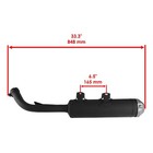 Caltric Exhaust Muffler For Yamaha Raptor 700r Se 2015-2023