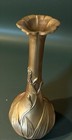 Antique Japanese Bronze Art Nouveau Vase Meiji Period Stamp