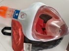Subea Easybreath Full Face Snorkel Mask Pink white W Carry Bag Adult Size