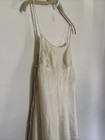 Vintage 90   s Victoria   s Secret Y2k Silk Slip Sz M Babydoll Feminine Ivory Read