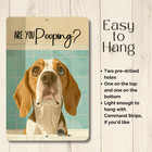 Beagle Funny Bathroom Sign Are You Pooping Bath Dog Metal Tin Toilet Wall Art