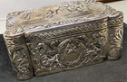 800 Silver Trinket Box Hinged Horse Drawn Chariot 159 6 Grams 800 Silver