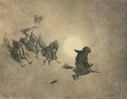 1870 The Witches  Ride By William Holbrook Beard Vintage Art Print