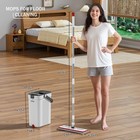 Homettler Flat Mop   Bucket System -                          3-compartment Wall Wet dry